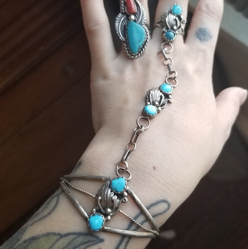 Turquoise slave bracelet